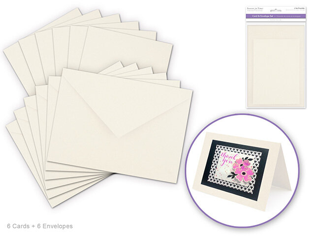 Cartes et enveloppes 6pcs4.5x6 - couleur au choix (J5-6-7)