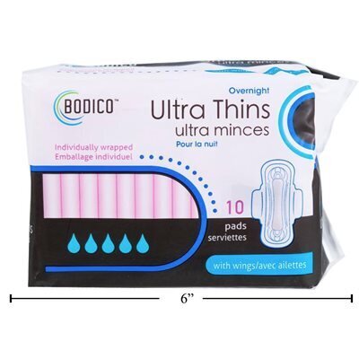 Serviettes hygiéniques (10) pour la nuit (E4-3)