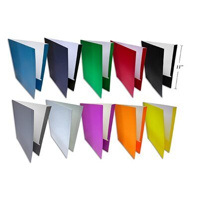 Portefolio 2 pochettes format lettre - Couleurs assorties (H4-6)