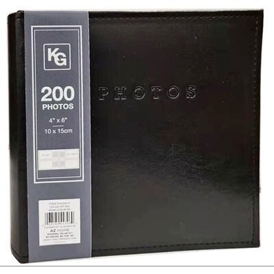 Album photos 200x 4x6 cuir noir (L3-5)