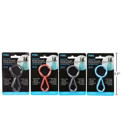 Porte bouteille silicone 4 couleurs asst. (I1-1)
