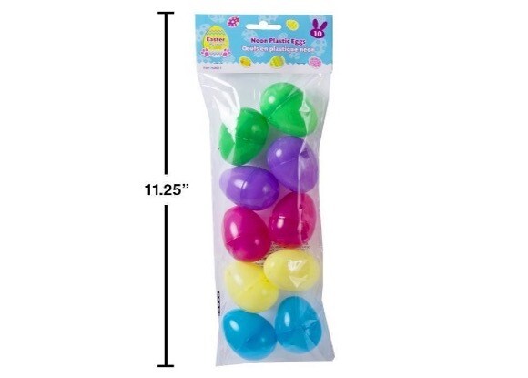 OEUFS DE CHASSE REMPLISSABLES 2.5'' NEON PQ.10 (PQ)