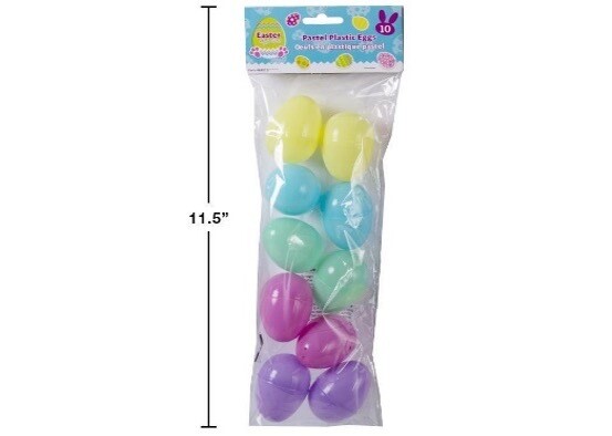OEUFS DE CHASSE REMPLISSABLE 2.5'' PASTEL PQ.10 (PQ)