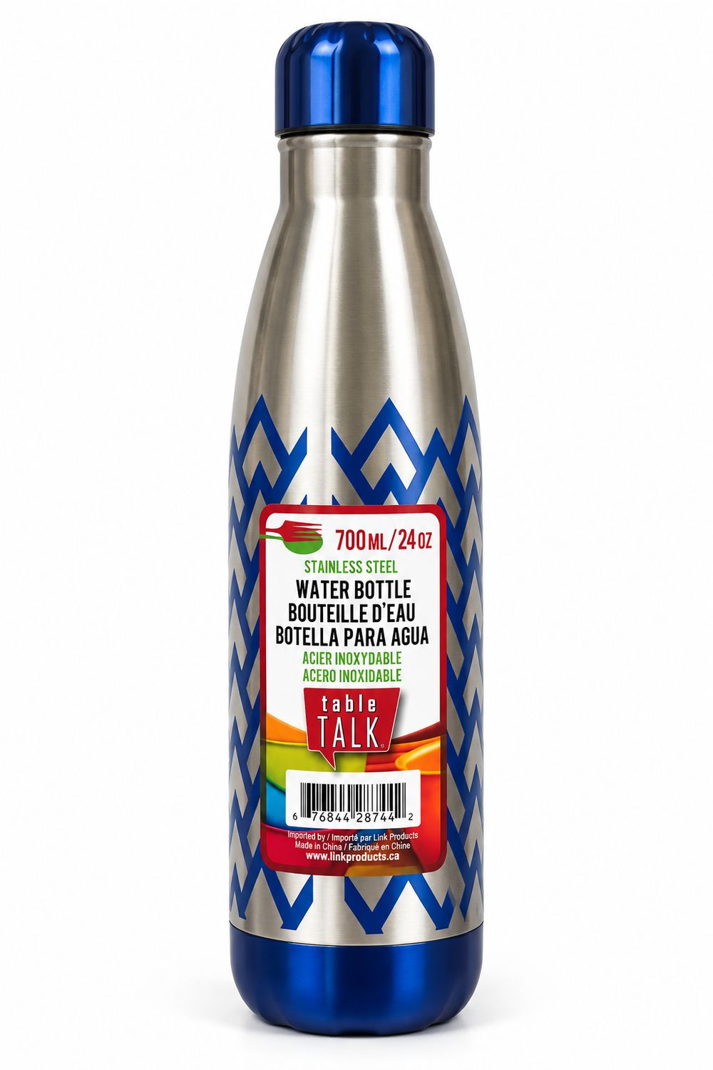 BOUTEILLE D'EAU EN ACIER INOX. 700ML (M5-3)(DIS)