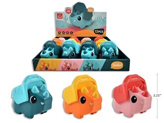 PRÉSENTOIR DE JOUET EN FORME DINOSAURE APPUI ET GLISSE(ETE)#