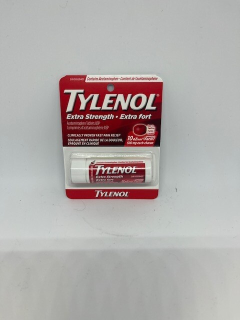 TYLENOL EXTRA-FORT TUBE DE 10 (boite de 12 paquets) (l1-7)