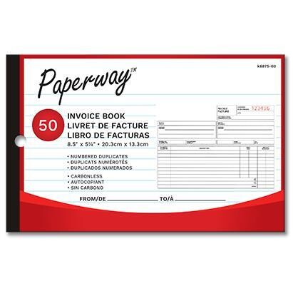 Livret de facture 8.5 x 5 1/4 (50) (I4-6)
