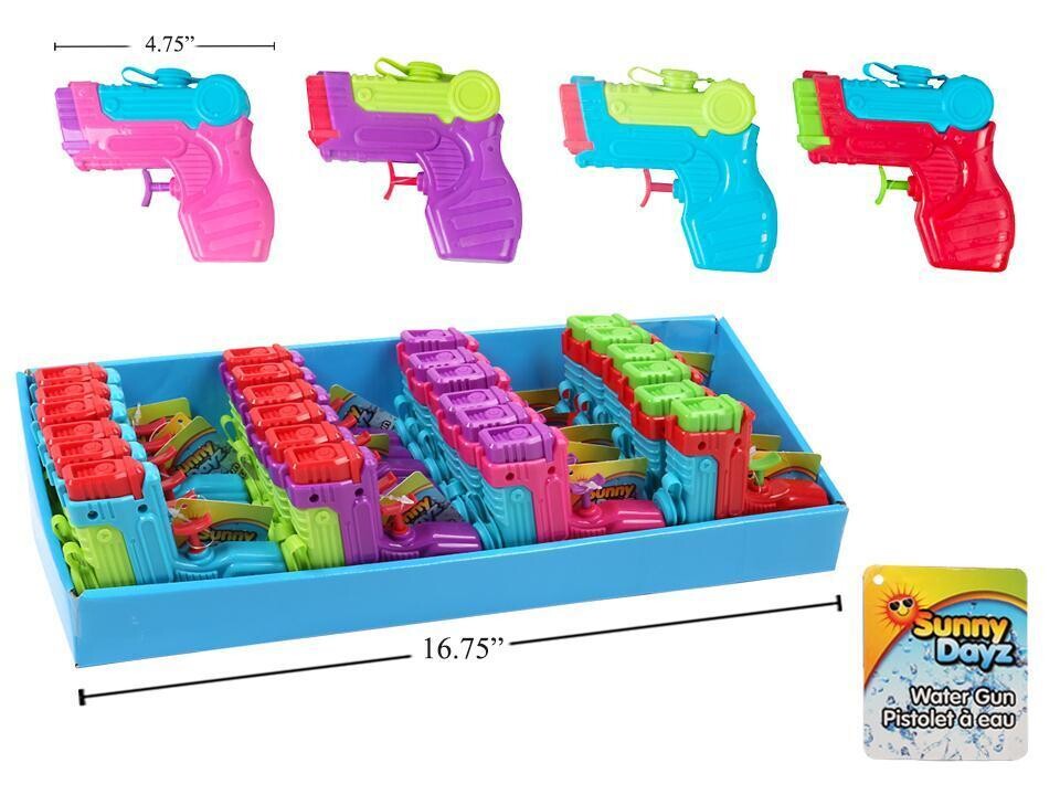 MINI FUSIL A EAU 4.75" EN PRÉSENTOIR DE 24 (ETE)#