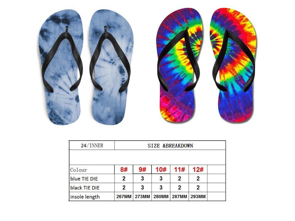 SANDALE FLIP FLOP TIE-DYE POUR HOMME (ETE)#