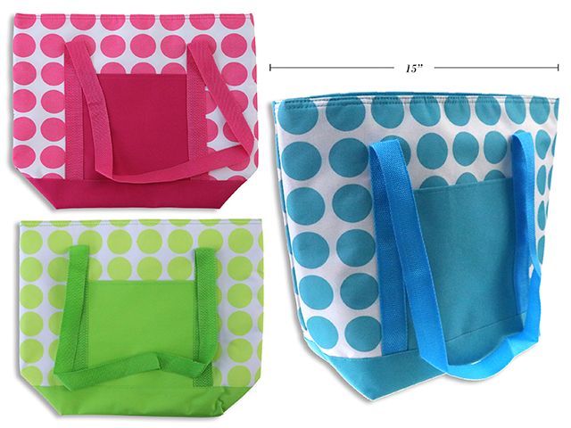 SAC A LUNCH 18 7/8 PICOTÉ AVEC POCHETTE AVANT (ETE)#
