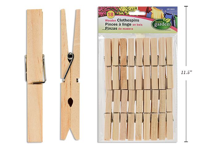 PQ.18 PINCE A LINGE JUMBO EN BOIS (ETE)