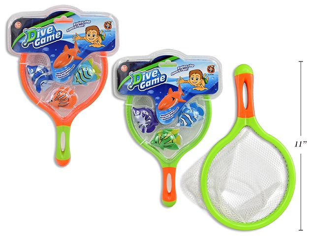 JEU DE PLONGÉE FILET ET 4 POISSONS (ETE)#