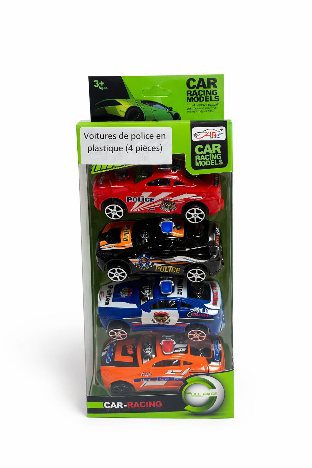 VOITURES DE POLICES EN PLASTIQUE 4MCX (A1-1)(DIS)