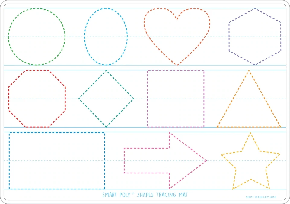 Tableau Apprendre les formes PVC 12x17 RW 