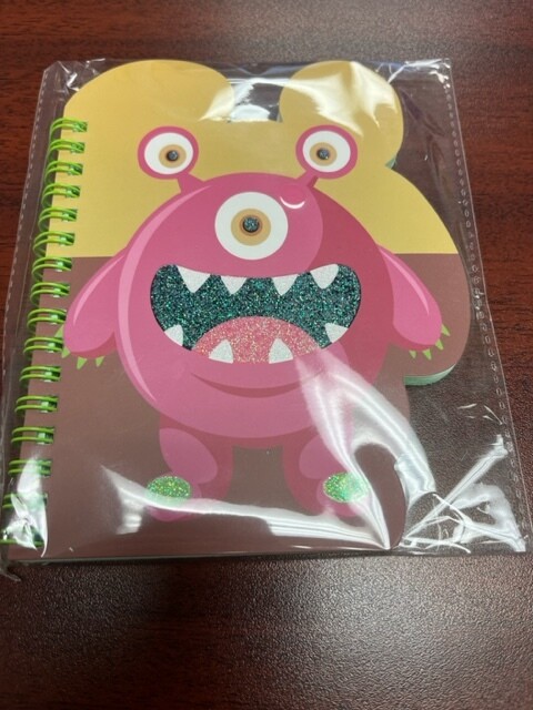CAHIER DE NOTE AMUSANT MONSTRE 5.5 X 6.5 (J3-6)