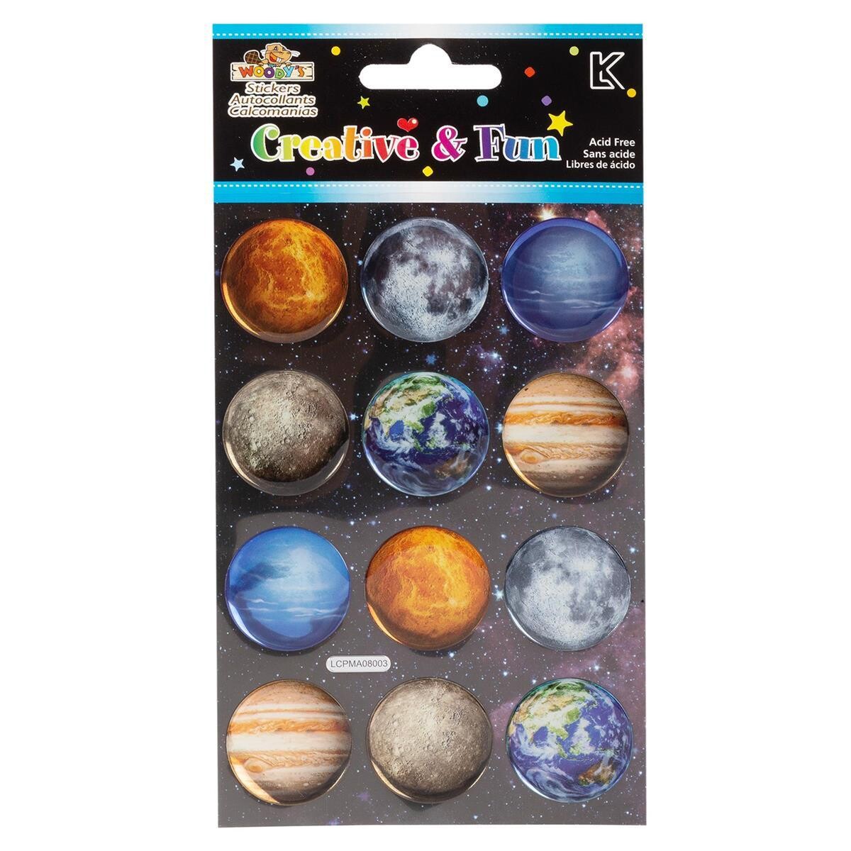 AUTOCOLLANT 4 X 6 PLANETES