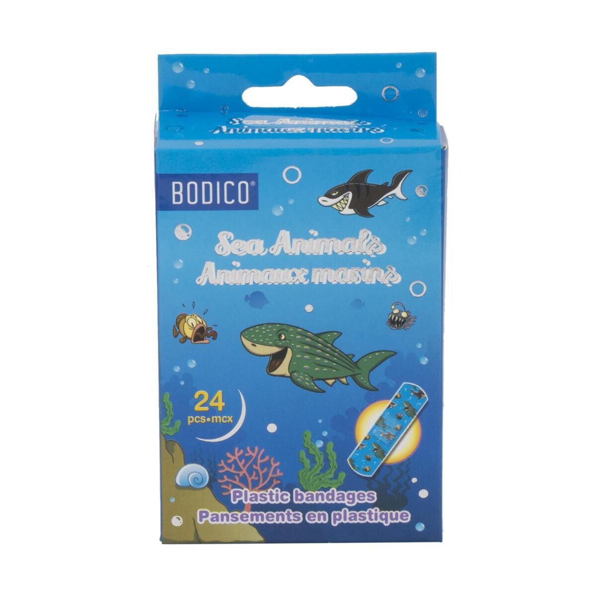 PANSEMENTS EN PLASTIQUE ANIMAUX MARINS PQ DE 24 (E5-7)