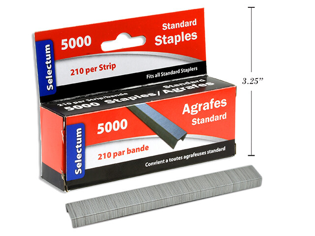 AGRAPHES STANDARD BOITE DE 5000(I1-2)