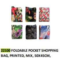 SAC A MAGASINAGE PLIABLE 18PO X 16PO AVEC MOTIF (F3-1)