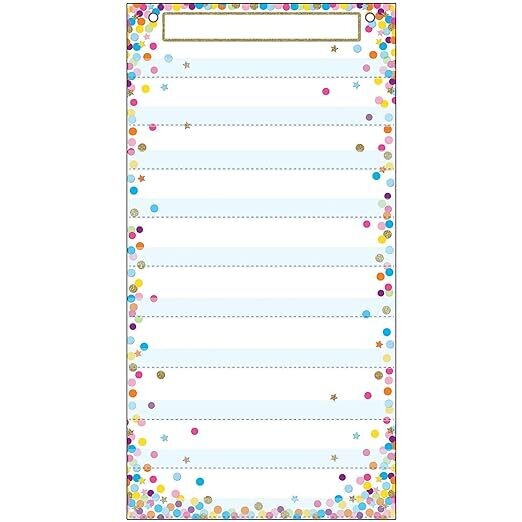 TABLEAU AVEC 10 POCHETTES EN PVC 13X25PO (RW)