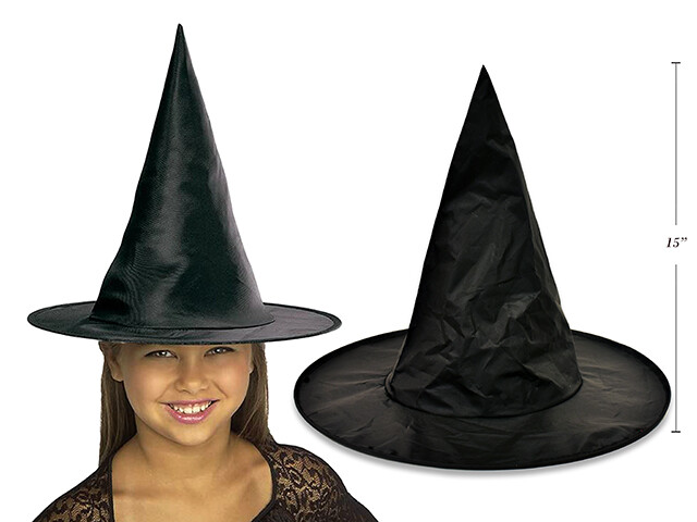 CHAPEAU DE SORCIERE ENFANT NOIR 14'' (HW)