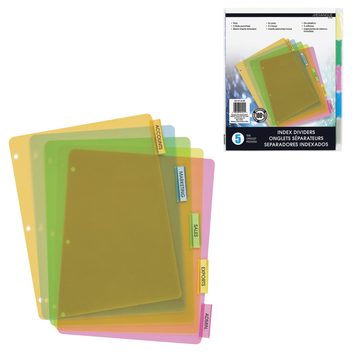 ONGLETS SEPARATEURS PQT 5(K5-3)