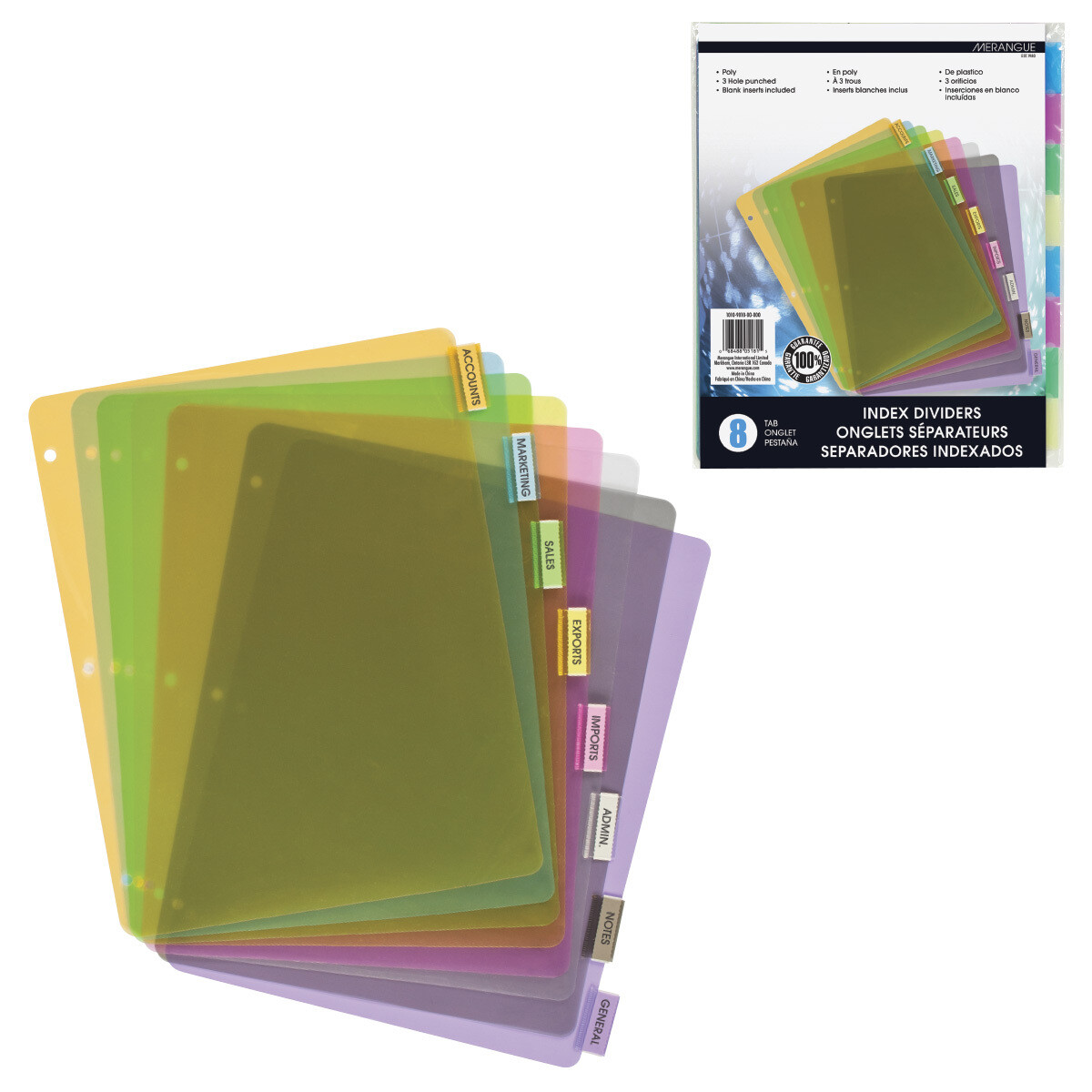 ONGLETS SEPARATEURS PQT 8(K5-3)