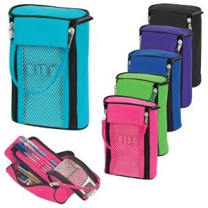ETUIT A CRAYON DOUBLE FERMETURE A GLISSIERE(I3-8)