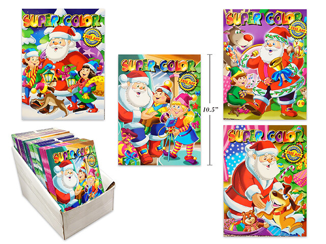 LIVRE  A COLORIER 64PAGES NOEL (XM)