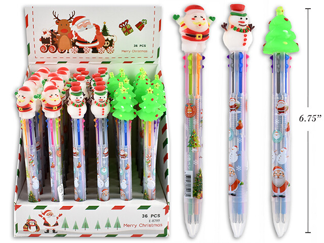 CRAYONS A L ENCRE 6EN1 AVEC PERSONNAGE - PRÉSENTOIR DE 36MCX (XM)