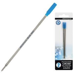 RECHARGE POUR CROSS (2) BLEU 1MM(I1-3)