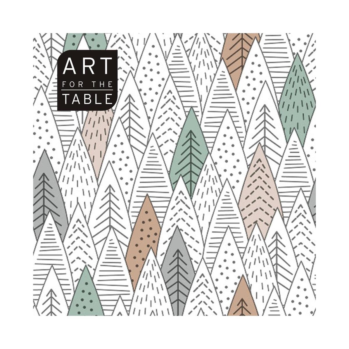 SERVIETTE DE TABLE (20) 13X13 ARBRE(D3)