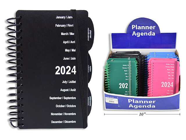 AGENDA 2026 HEBDOMADAIRE ET MENSUEL 12 MOIS 6.25x3.75PO (PREB)