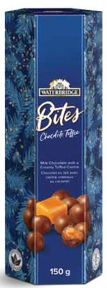 BOUCHÉES DE CHOCOLAT AU LAIT AVEC CENTRE AU CARAMEL CREMEUX 150G (XM)