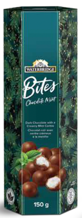 BOUCHÉES DE CHOCOLAT AU LAIT AVEC CENTRE AU LA MENTHE CREMEUX 150G (XM)