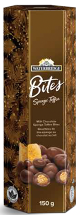 BOUCHÉES DE CHOCOLAT AU LAIT AVEC CENTRE TIRE EPONGE 150G (XM)