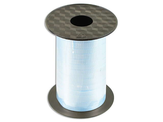 RUBAN A FRISÉ BLEU PALE 300PI (D8-3)