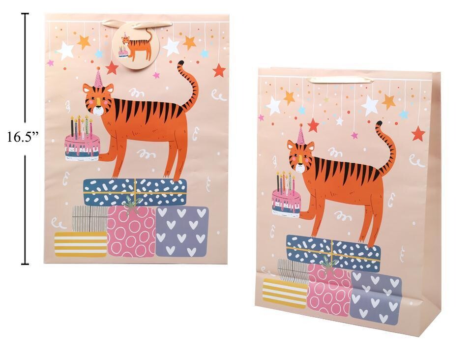SAC CADEAU TIGRE MOYEN 7x9 (C2-1)