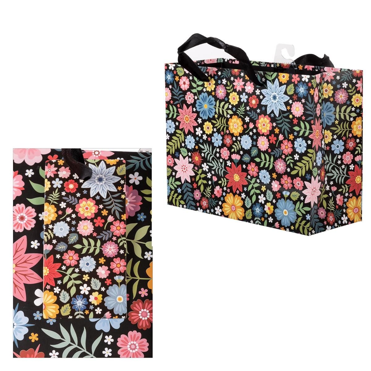 SAC CADEAU HORIZONTAL FLEUR 9x7 (C7-3)