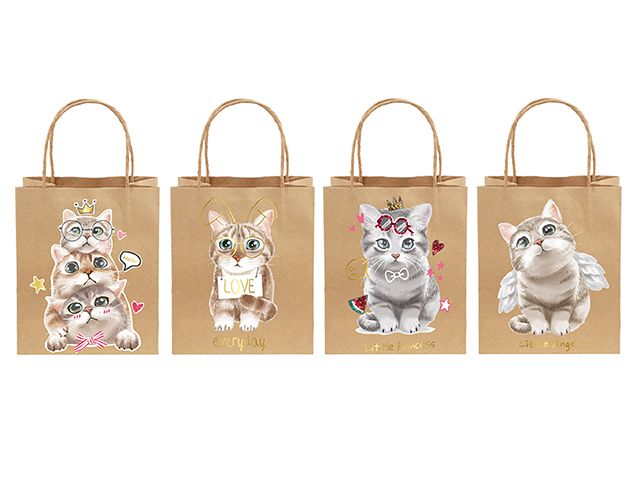 SAC CADEAU KRAFT CHAT 8X10 (C6-2)