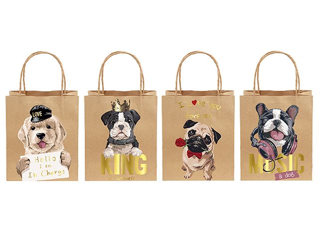 SAC CADEAU KRAFT CHIEN MOYEN 7x9 (C6-3)