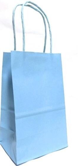 SAC KRAFT BLEU PALE 12MCX PETIT 4.5x6X5 (C5-3)