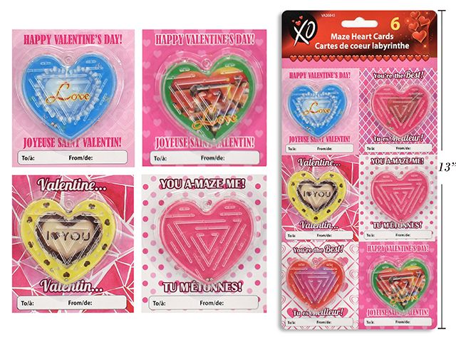 CARTE EN COEUR LABYRINTHE BILINGUE PQ.6 (SV)#