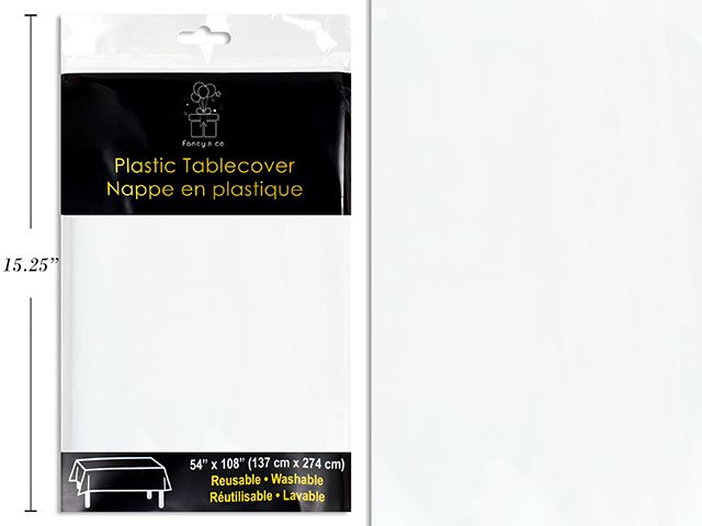 NAPPE PLASTIQUE BLANCHE 54 X 108'(L4-6)
