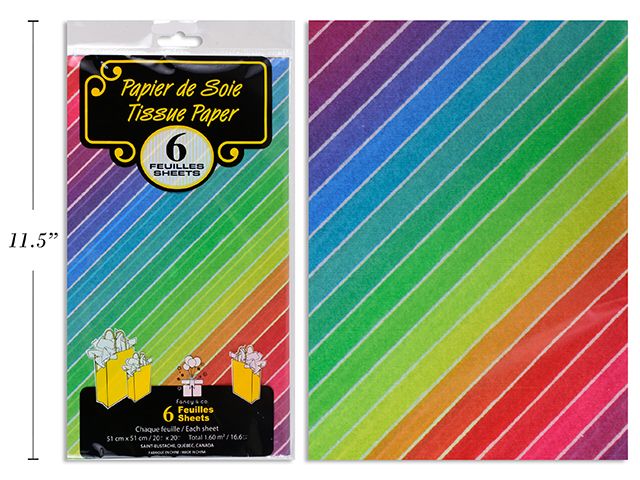 PAPIER DE SOIE PQT 6 LIGNE (D4-3)