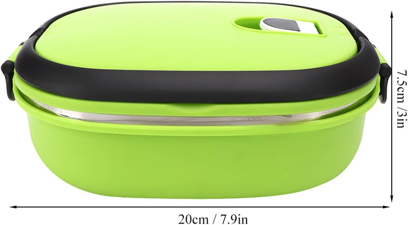 BOITE A LUNCH portable en acier inoxydable, convient pour l'extérieur, les pique-niques, les voyages, le bureau, l'école, la maison (simple couche)(J3-2)
