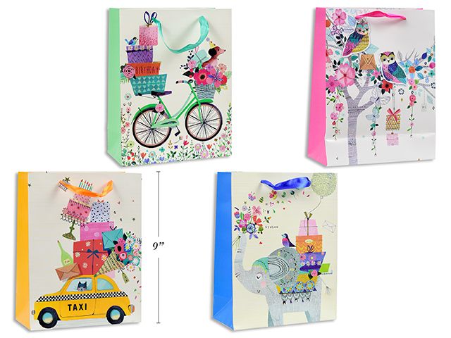 SAC CADEAU MOYEN  ACTION 18X23X8CM(C1-6)