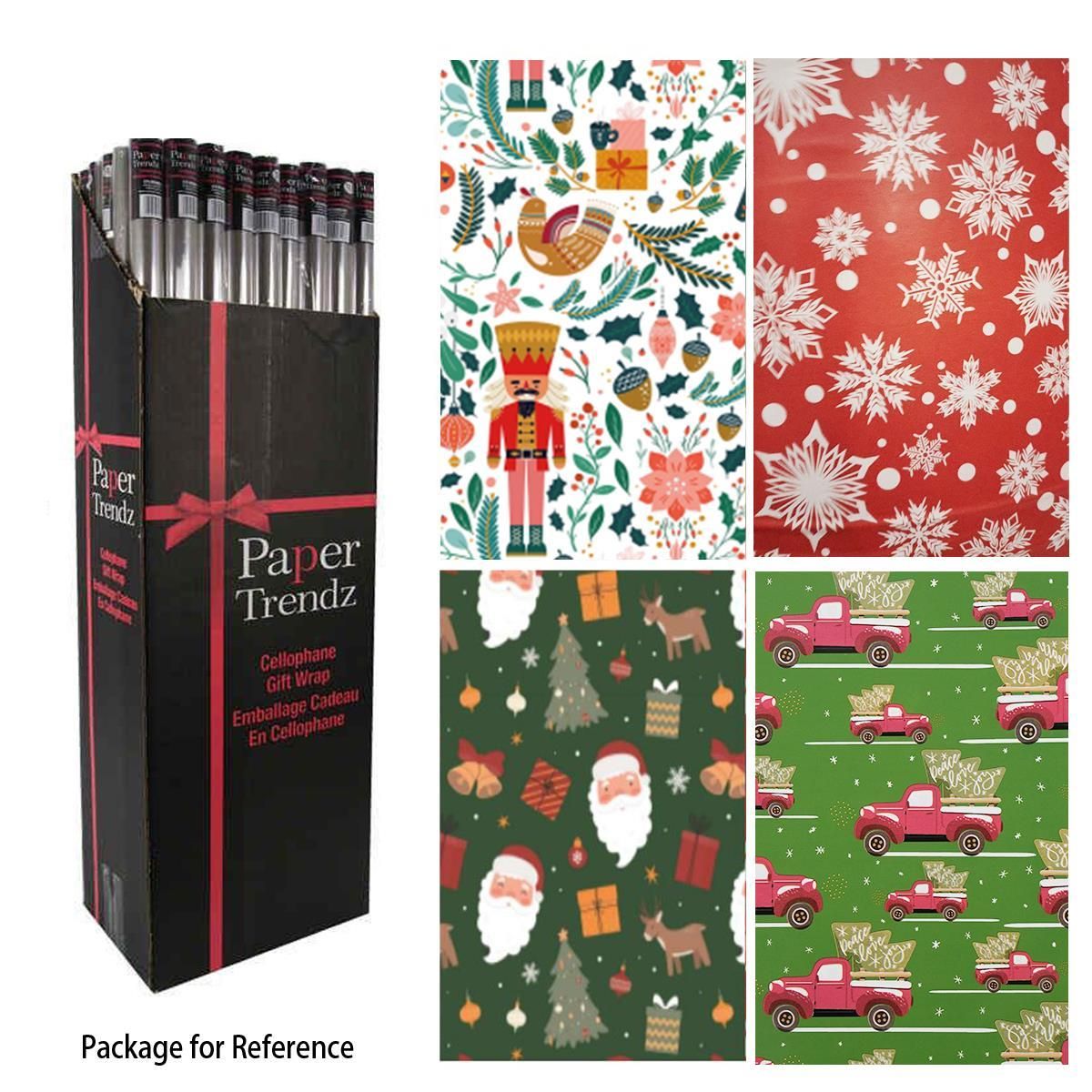 PAPIER D'EMBALLAGE -  76.2X243.8CM 20PI - PRÉSENTOIR DE 48MCX (XM)