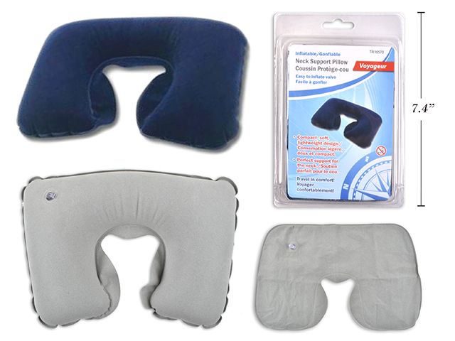 COUSSIN PROTEGE-COU GONFLABLE 2 COUL ASST (L2-5)