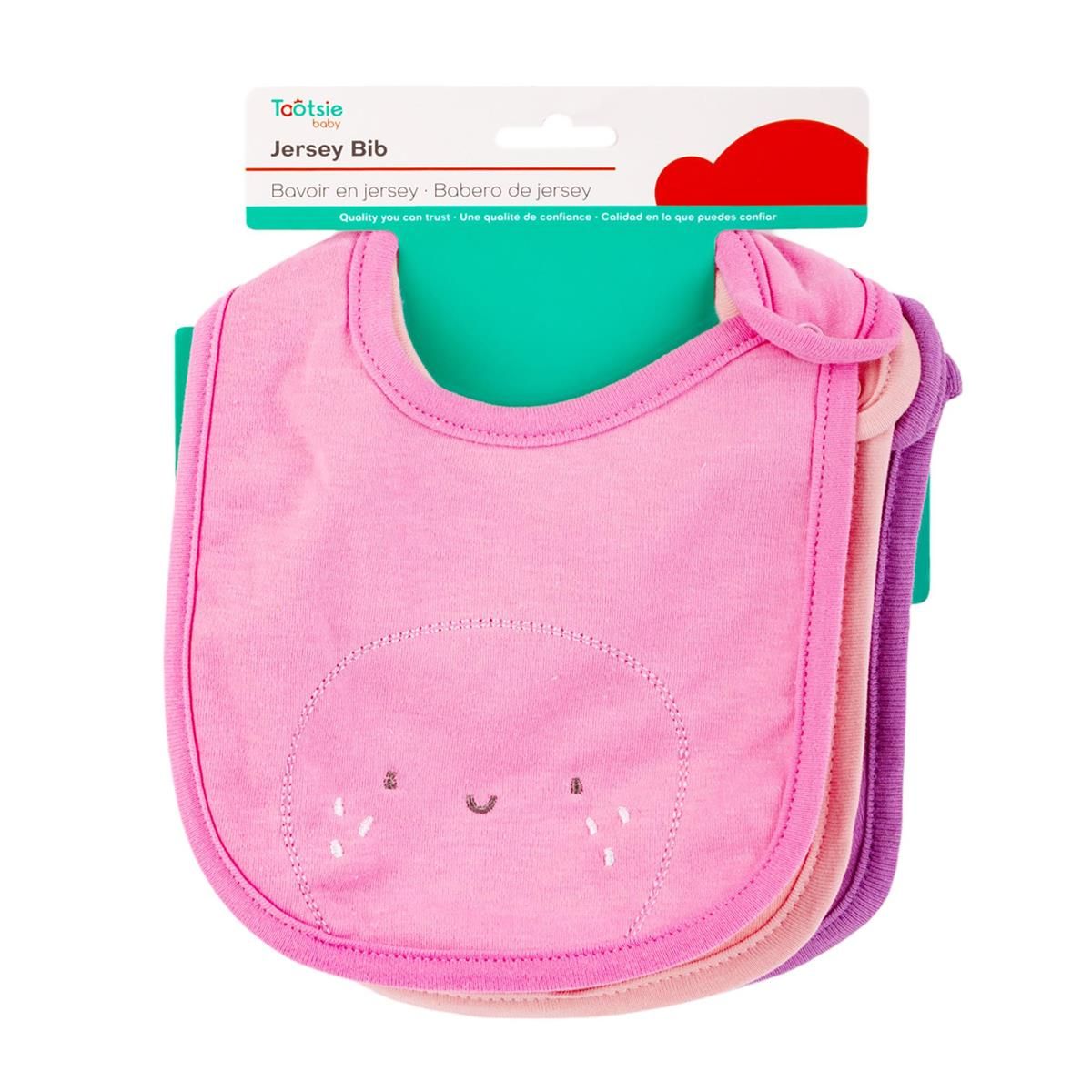 BAVOIR EN JERSEY POUR FILLE PQT DE 3(A6-7)(DIS)